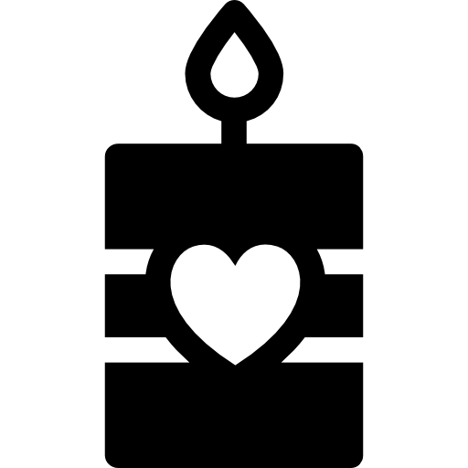 vela de amor icono gratis