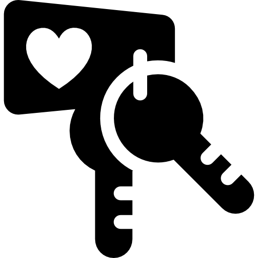 Valentine Room Keys - Free shapes icons