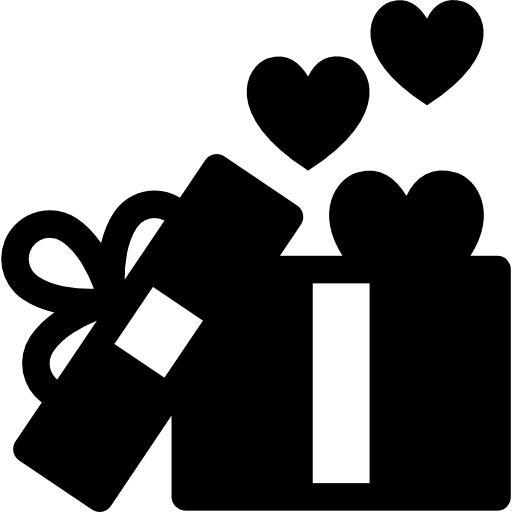 Valentine giftbox open