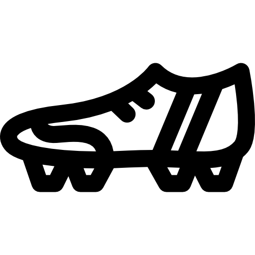 calzado de fútbol icono gratis