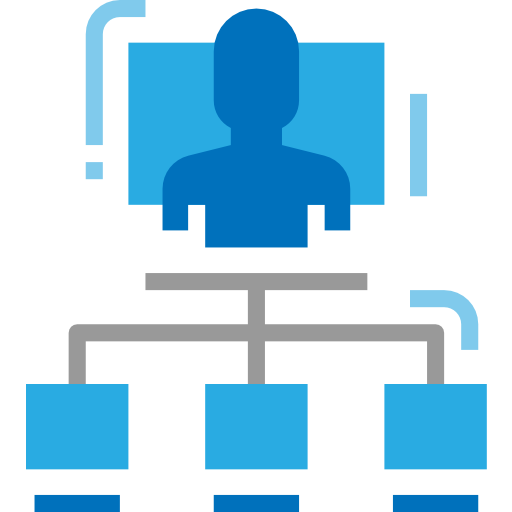 estructura jerarquica icono gratis