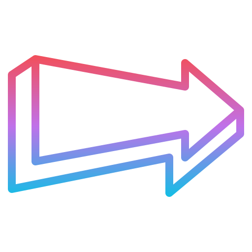 flecha correcta icono gratis