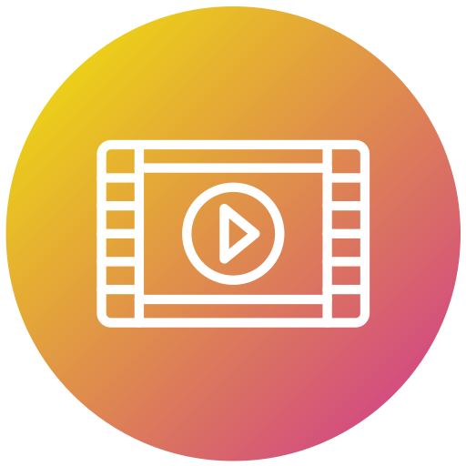 reproductor de video icono gratis