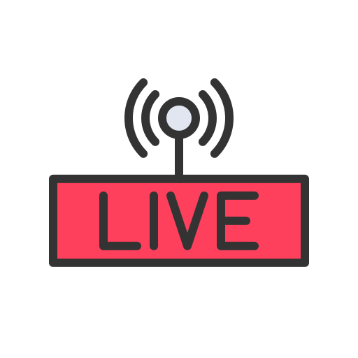 Live stream - Free multimedia icons