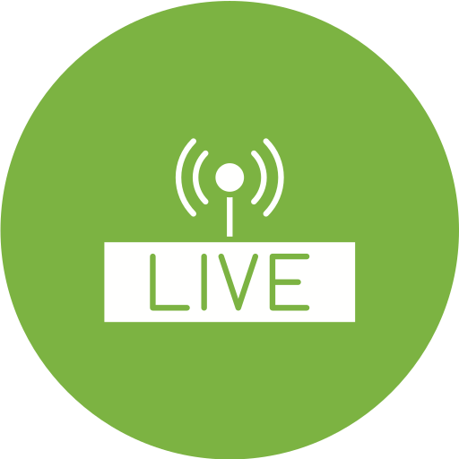 transmissão ao vivo grátis ícone transmissão ao vivo grátis ícone