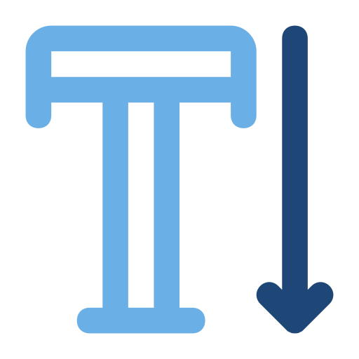 type vertical Icône gratuit