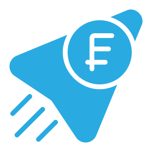 Swiss franc free icon