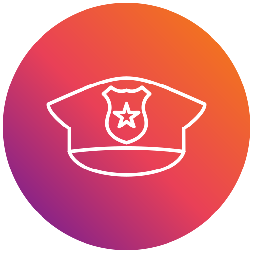 sombrero de policia icono gratis