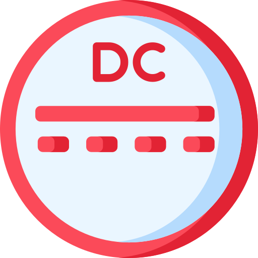 energía dc icono gratis