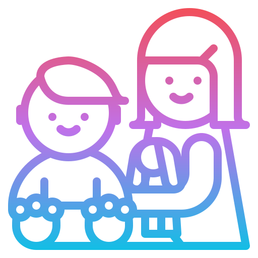 adopción de niños icono gratis