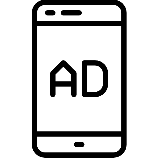 Advertising free icon