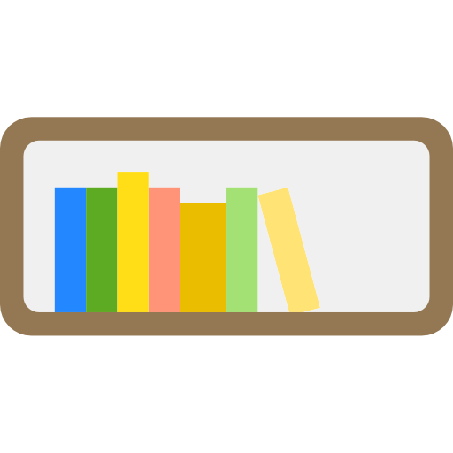 estante de libros icono gratis