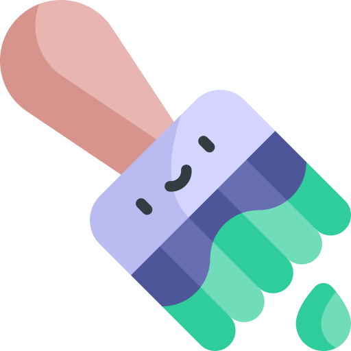 cepillo de pintura icono gratis