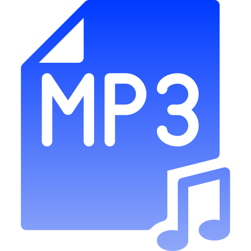 Mp3 Generic gradient fill icon