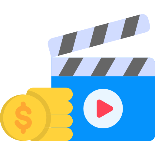 presupuesto de cine icono gratis