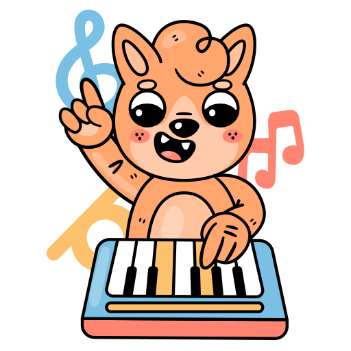 piano gratis sticker