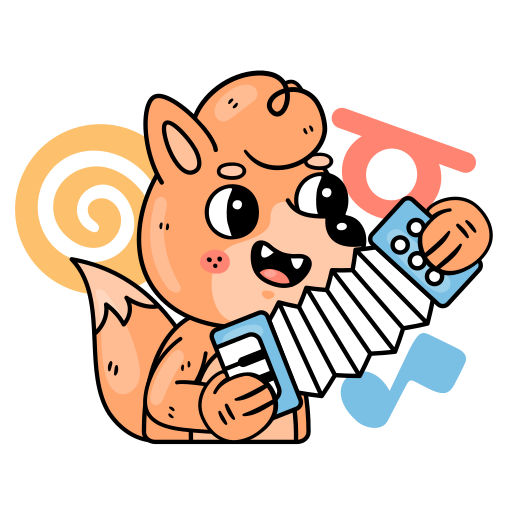Accordion free sticker Accordion free sticker