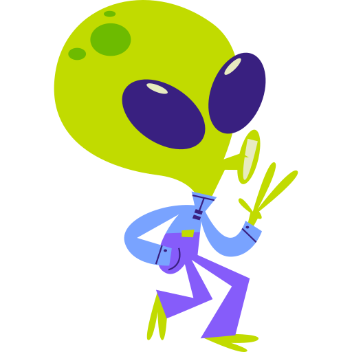 extraterrestre gratis sticker