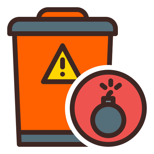 Waste bin free icon