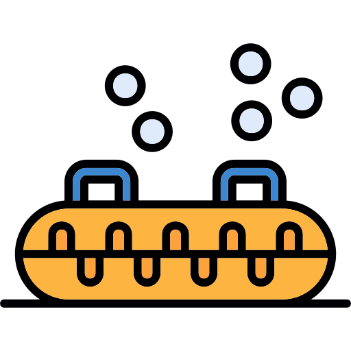 Inflatable sled - Free transportation icons