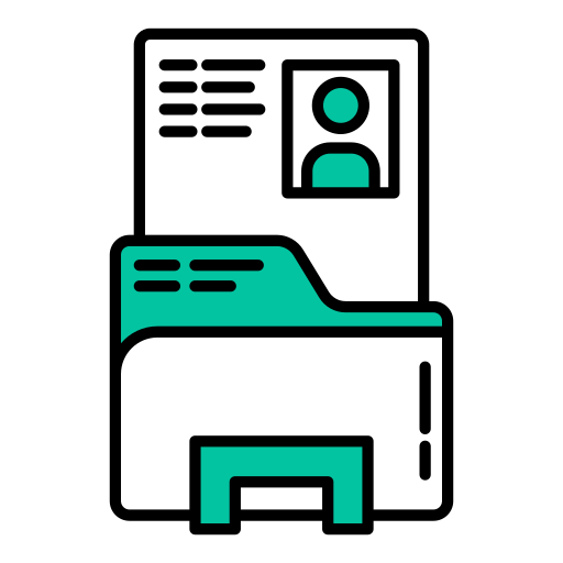 información personal icono gratis