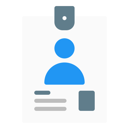 Удостоверение личности бесплатно иконка