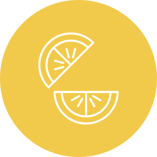 fatia de laranja grátis ícone