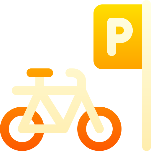 parking de bicicletas icono gratis