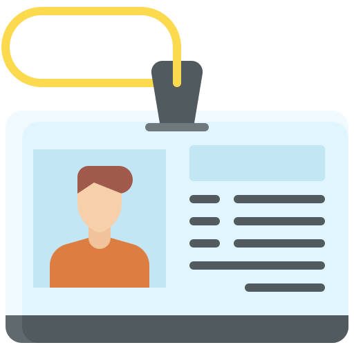 tarjeta de identificación icono gratis