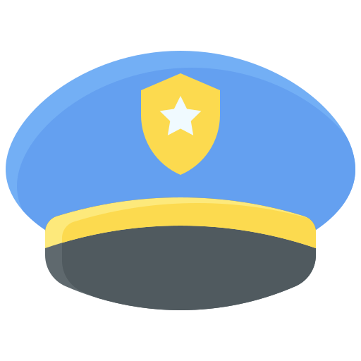 sombrero de policia icono gratis