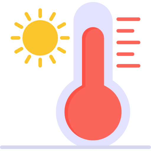 alta temperatura icono gratis