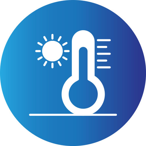 alta temperatura icono gratis