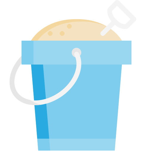 Sand bucket free icon