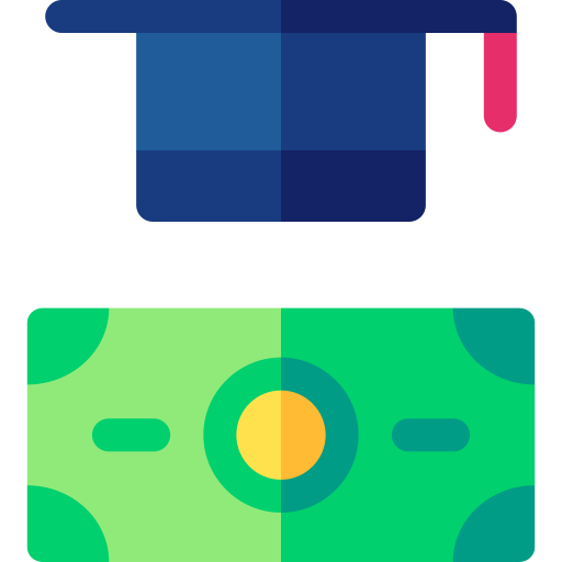 préstamo estudiantil icono gratis