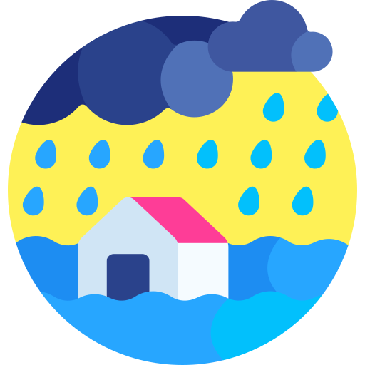 lluvia pesada icono gratis