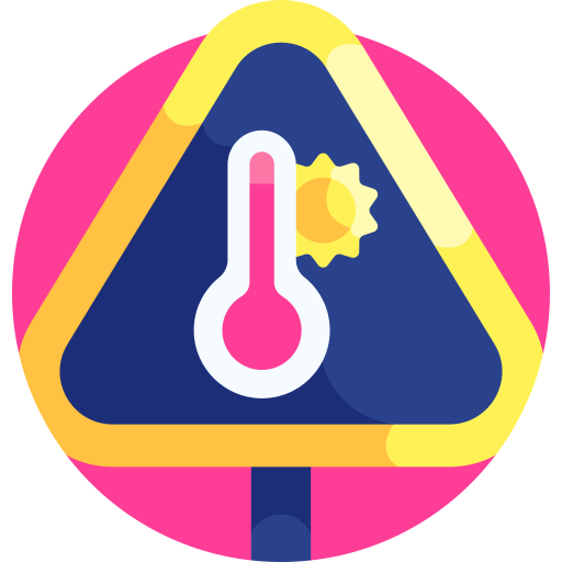 calor extremo icono gratis