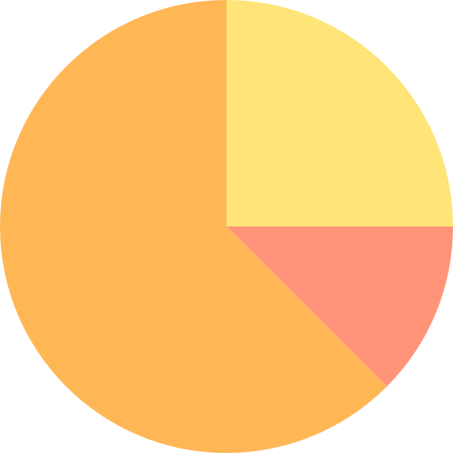 Pie chart itim2101 Flat icon