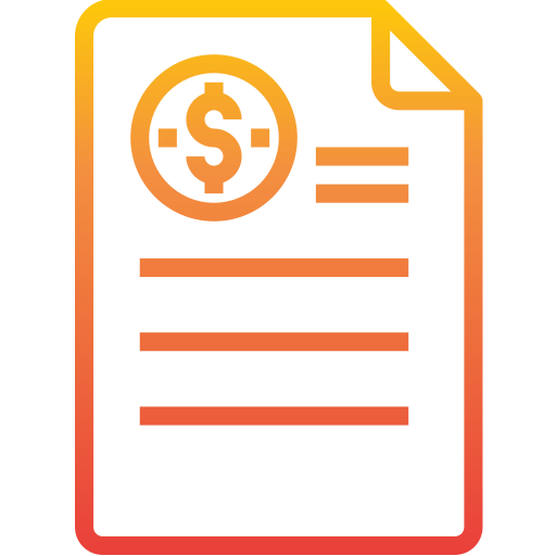 Invoice itim2101 Gradient icon