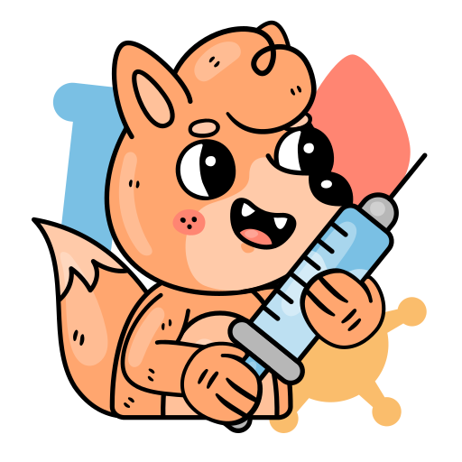 Syringe free sticker Syringe free sticker