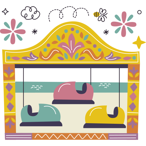 Bumper car free sticker