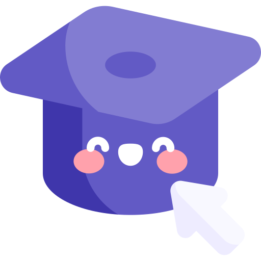 graduación en línea icono gratis