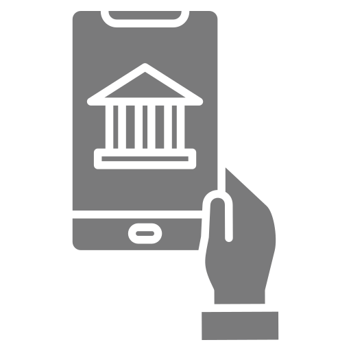 banca electrónica icono gratis