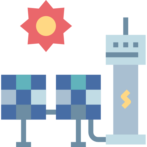 energía solar icono gratis