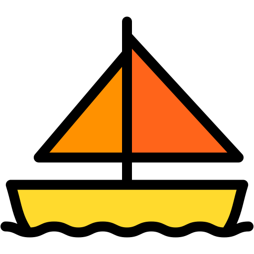 Sail boat free icon