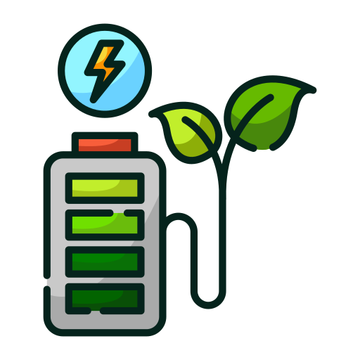 batería ecológica icono gratis