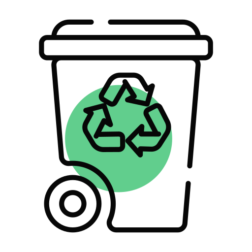 papelera de reciclaje icono gratis