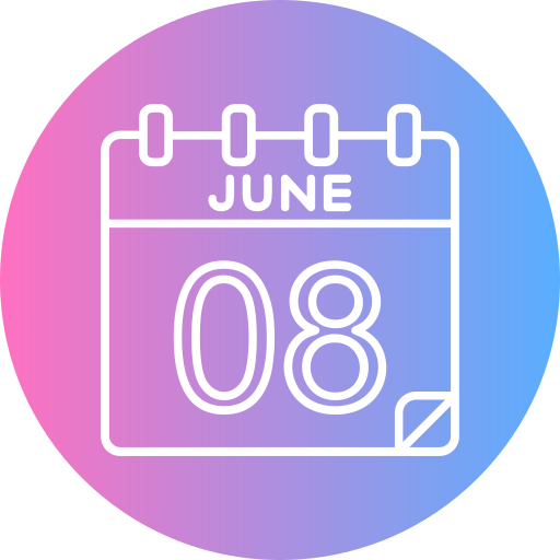 8 de junio icono gratis