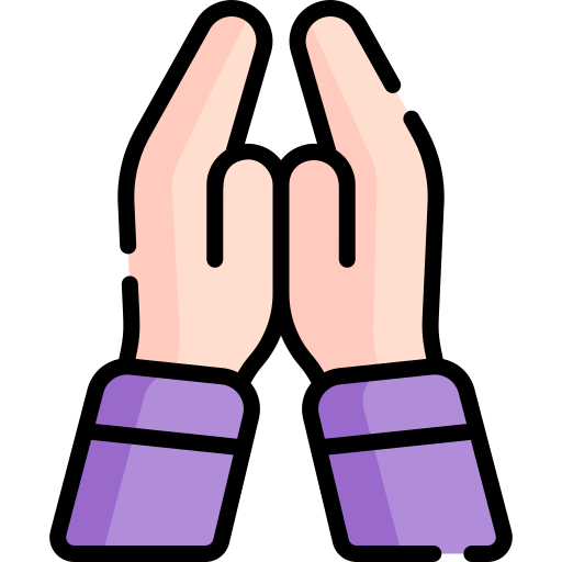 namasté icono gratis