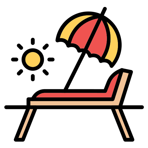 Lounge chair - Free holidays icons