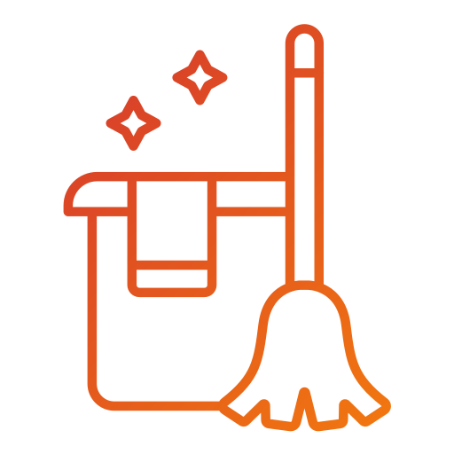 limpieza de la casa icono gratis